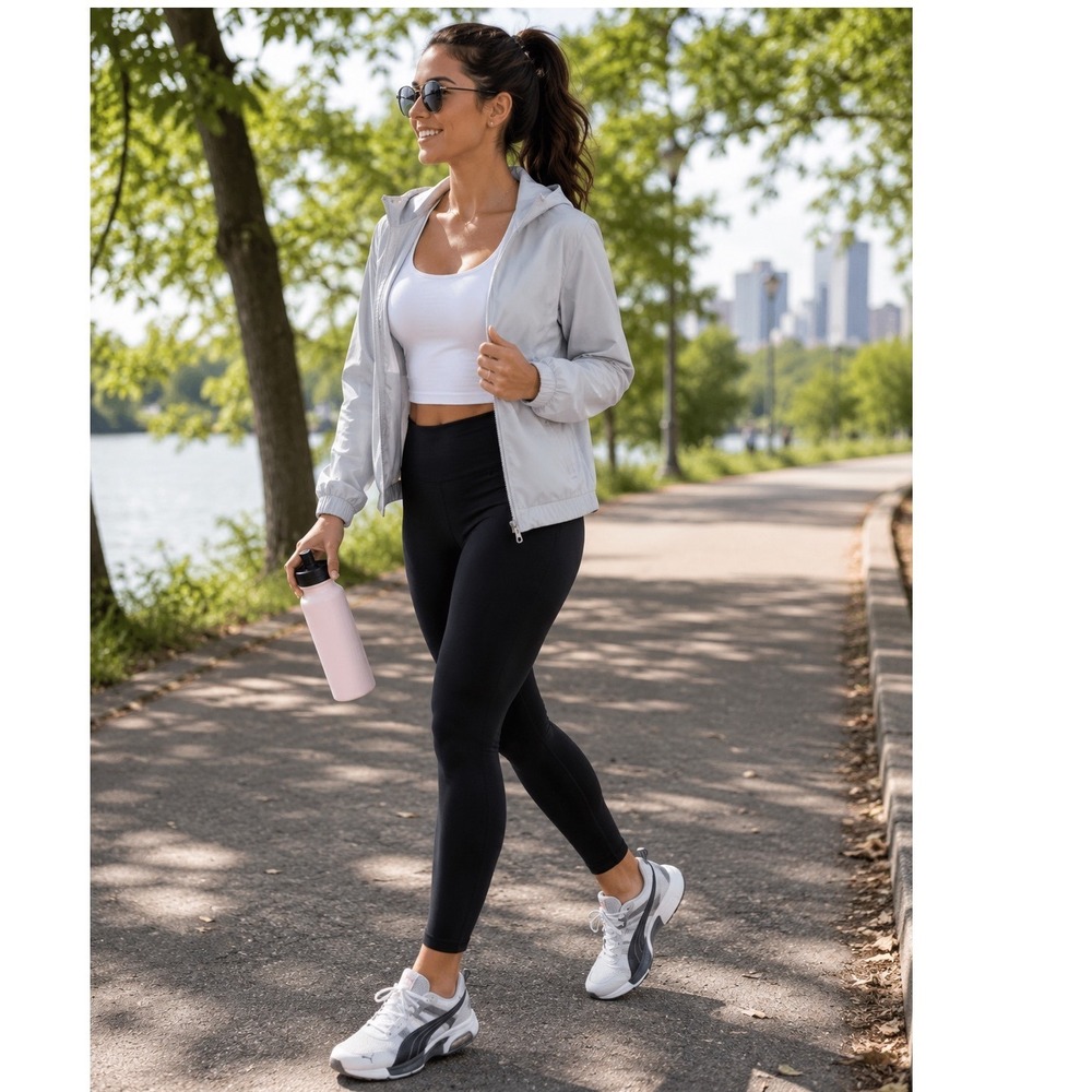Puma Cell‎ Womens 8.5 Running Shoes White Gray Pink 184244 Y2K Athletic Sneakers